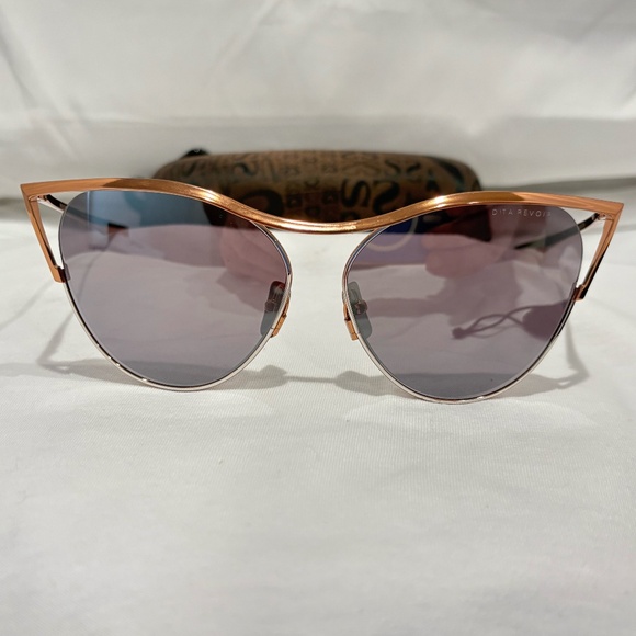 NEW! DITA REVOIR DTS509-02-RGD-SLV ROSE GOLD/SILVER GREY FLASH LENS 100% AUTH. - Picture 1 of 7